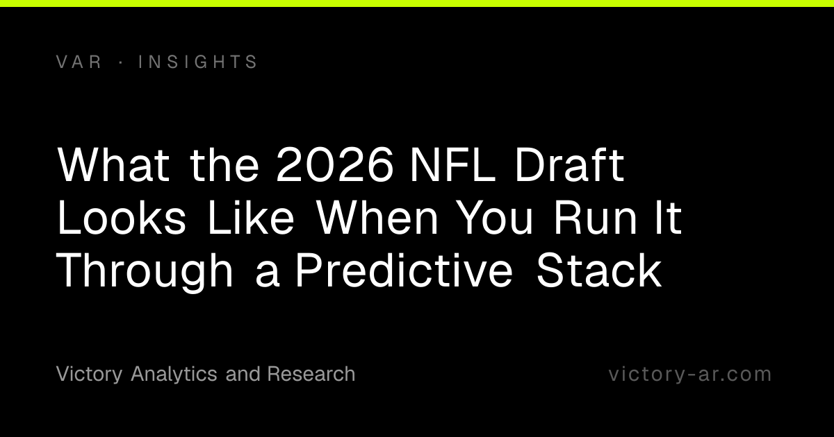 What the 2026 NFL Draft Looks Like When You Run It Through a Predictive ...